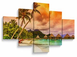 Obraz - Ostrov Bora Bora (125x70 cm)