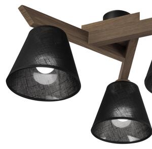 Brilagi - LED Přisazený lustr ANTHONY 3xE14/40W/230V dub ořech/černá