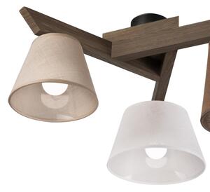 Brilagi - LED Přisazený lustr ANTHONY 3xE14/40W/230V dub ořech