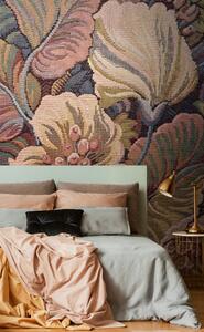 Vliesová obrazová tapeta na zeď, imitace květinové tapiserie 158889, 186 x 279 cm, Blush, Esta Home