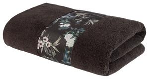 Livarno home Froté osuška, 70 x 140 cm, 500 g/m2 (květiny šedá) (100380179002)