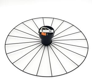 Nástěnné svítidlo MONTANA 1xE27/15W/230V pr. 45 cm černá