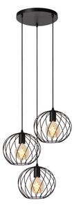 LUCIDE 21428/13/30 DANZA závěsné svítidlo D500mm 3xE27 černá