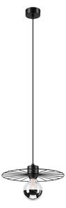 Lustr na lanku MONTANA 1xE27/15W/230V pr. 30 cm černá