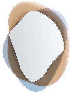 Zrcadlo CHARLIEU 61 cm 79 cm Sklo Hnědá