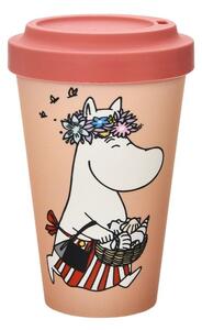 NordicBuddies Cestovní hrnek Moominmamma oranžový 450ml