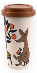 NordicBuddies Cestovní hrnek Moomin Sniff béžový 450ml