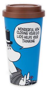 NordicBuddies Cestovní hrnek Moominpappa modrý 450ml