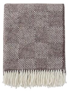 Klippan Vlněný pléd Gooseye brown 130x200