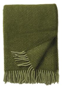 Klippan Vlněný pléd Bazaar green 130x200