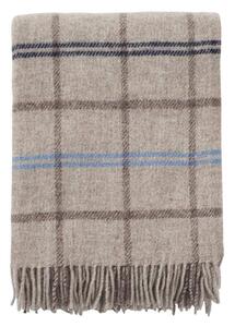 Klippan Vlněný pléd Tartan beige 130x200