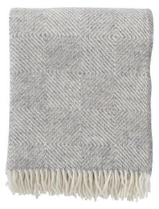 Klippan Vlněný pléd Gooseye grey green 130x200