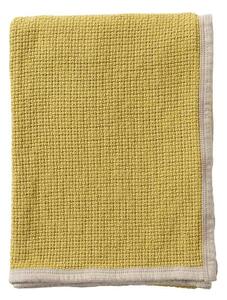 Klippan Bavlněná deka Decor mustard 125x170