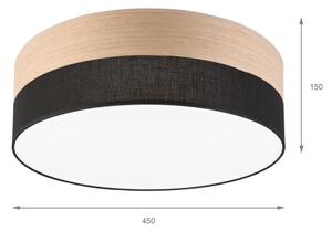 LED Stropní svítidlo SIRJA WOOD LED/36W/230V pr. 45 cm černá/dub