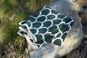 Klippan Bavlněná deka chenille Feathers green 140x180