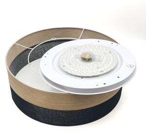 LED Stropní svítidlo SIRJA WOOD LED/36W/230V pr. 45 cm černá/dub