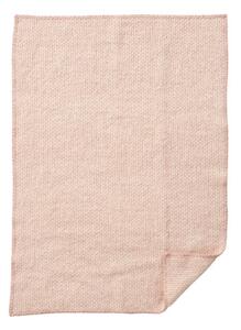 Klippan Vlněný dětský pléd Domino baby pink 65x90