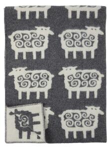 Klippan Vlněná deka Sheep grey 130x180