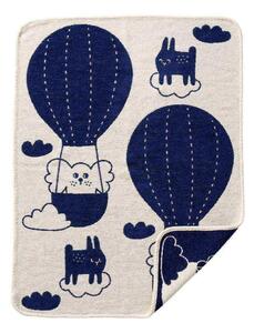 Klippan Bavlněná dětská deka chenille Balloon navy 70x90