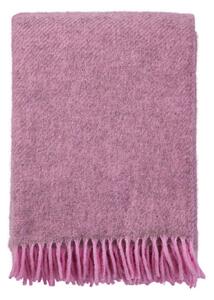 Klippan Vlněný pléd Gotland pink 130x200