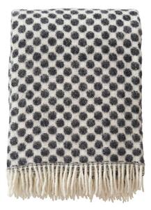Klippan Vlněný pléd Gotland dot black 130x200