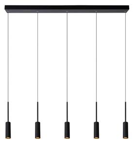 LUCIDE 24401/35/30 TUBULE Závěsné svítidlo LED 5x7W černá