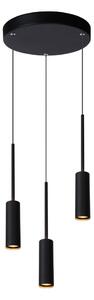 LUCIDE 24401/21/30 TUBULE Závěsné svítidlo LED 3x7W černá