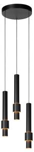 LUCIDE 24402/15/30 MARGARY závěsné svítidlo LED D280mm 3x4W/1300lm 2700K černá