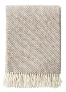 Klippan Vlněný pléd Classic Wool brown beige 130x200