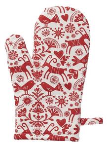 Klippan Kuchyňská chňapka-rukavice Joy red 31 x 19 cm