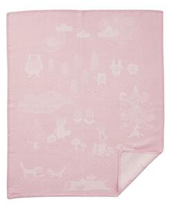Klippan Bavlněná dětská deka Little Bear pink 70x90