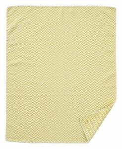 Klippan Bavlněná dětská deka Chevron yellow 70x90