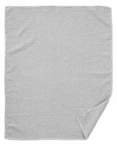 Klippan Bavlněná dětská deka Chevron grey 70x90