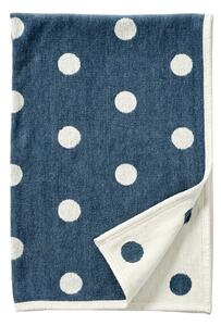 Klippan Dětská deka chenille Dots blue 140x90