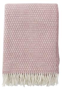 Klippan Vlněný pléd Knut pink 130x200