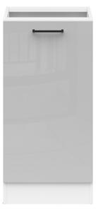 Junona Line Tafla skříňka D1D/50/82 L, bílá/světle šedý lesk