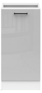 Junona Line Tafla skříňka D1D/40/82 P, bílá/světle šedý lesk
