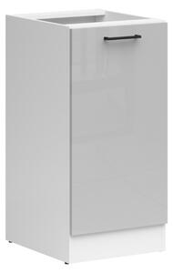 Junona Line Tafla skříňka D1D/40/82 P, bílá/světle šedý lesk