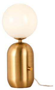 Art Deco zlatá stolní lampa do ložnice HELIOS 40 cm
