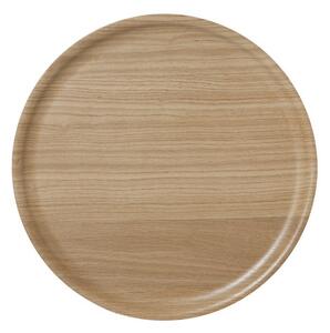 Klippan Dřevěný kulatý tác B&L Wood oak dub d35