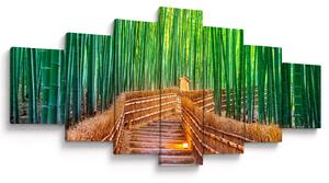 Obraz - Japonský bambusový les (210x100 cm)
