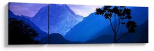 Obraz - Noční nebe v Nepálu (170x50 cm)
