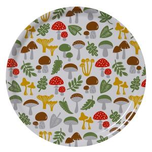 Klippan Kulatý servírovací tác Mushroom multi d31