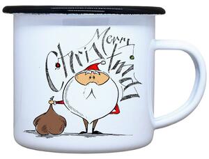 Plecháček s potiskem Santa s dárky Objem: 330 ml