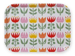 Klippan Malý servírovací tác Tulip red 27x20