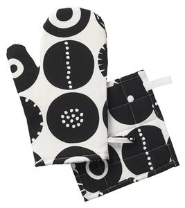 Klippan Kuchyňská chňapka-rukavice Candy black 31 x 19 cm