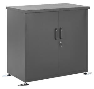 Zahradní skříň DORGALI 93 cm 88 cm Kov Grafitově šedá