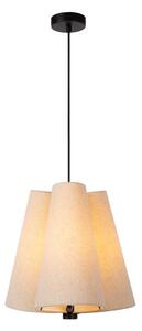 LUCIDE 30495/03/38 GREGORY závěsné svítidlo D343mm 3xE27 černá, krémová