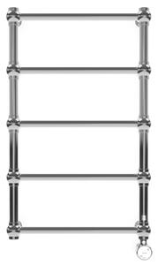 Terma Retro E designový elektrický koupelnový radiátor Rozměr: 504x800 mm, Barevné provedení: Chrom