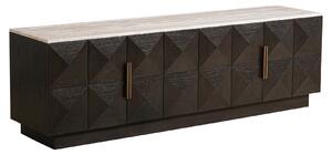 Hnědý dubový TV stolek Richmond Claremont 196 x 44 cm